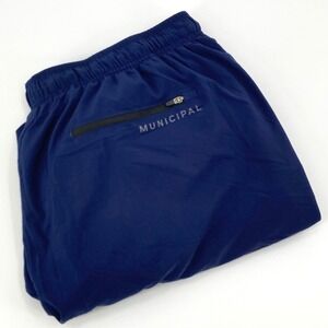 Municipal Sport Utility Gear Mens XL Navy Blue Training Shorts Mesh Liner 8"